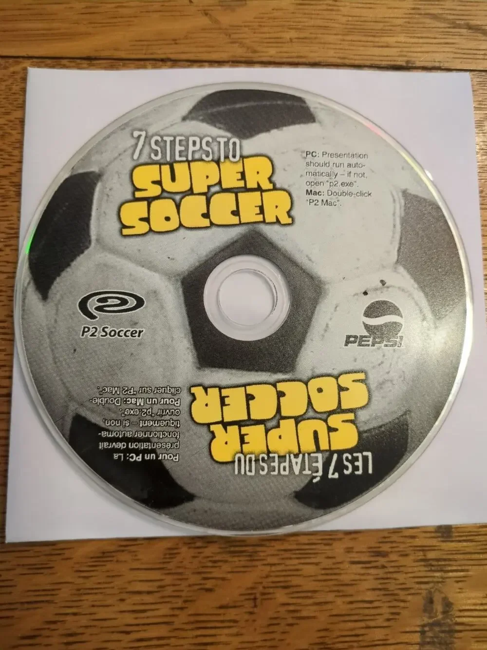 7 Steps To Super Soccer P2 Soccer Pepsi CD-ROM Disc Only